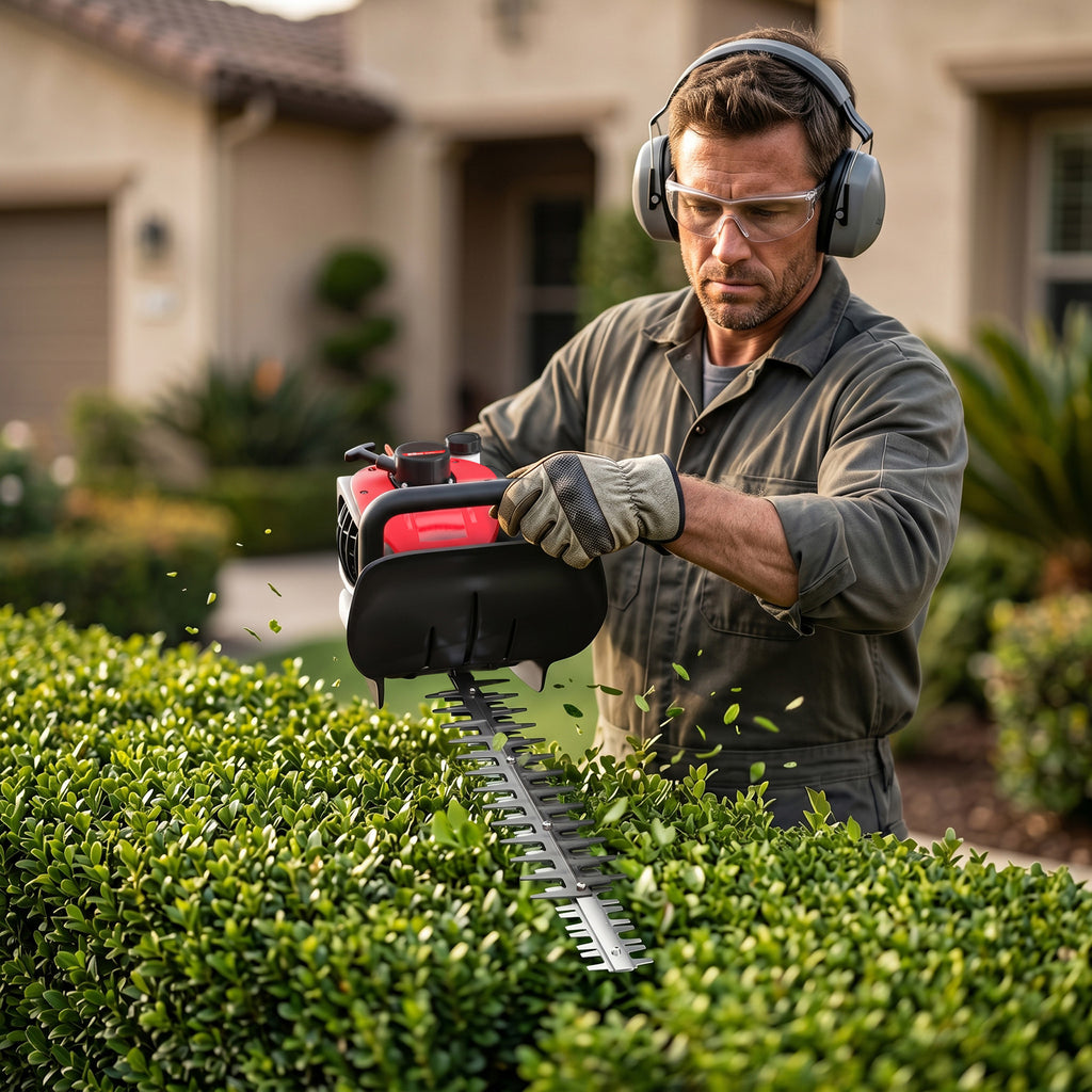 24-Inch 36cc 2 Cycle Gas Hedge Trimmer, Dual Sided Blade,Lightweight Ideal for Trimming Shrubs and Bushes